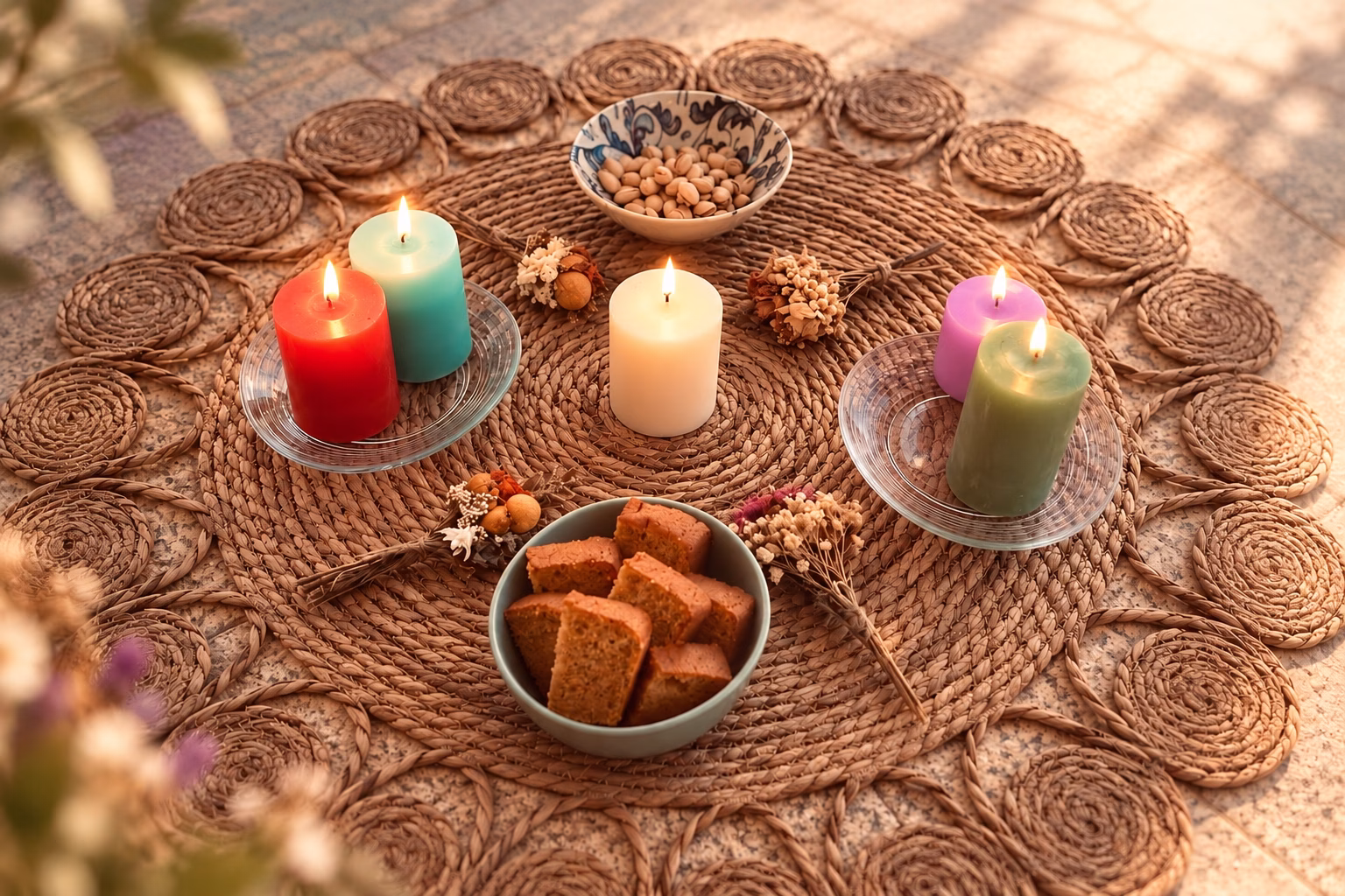 círculo velas